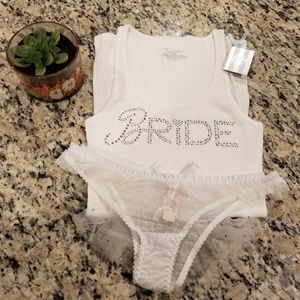 Victoria Secret Bride tank and underwear💗